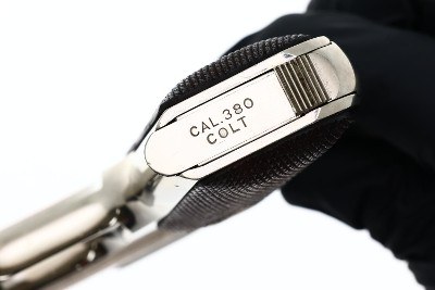 Colt 1908 Hammerless .380ACP Factory Nickel Pistol, 93891, FB01940 - Image 5 of 9
