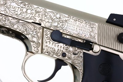 S&W 559 Factory Class A Engraved Nickled Pistol, A770234, FB02415 - Image 2 of 9