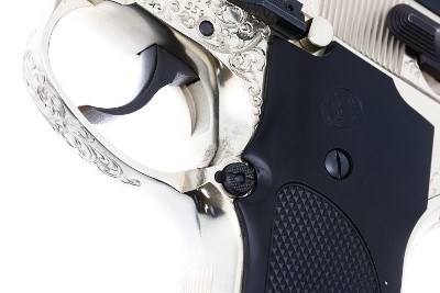 S&W 559 Factory Class A Engraved Nickled Pistol, A770234, FB02415 - Image 8 of 9