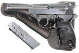 Mauser P38 byf 44 German WWII Military Pistol, Holster, 5200x, FB02413 - Image 1 of 18