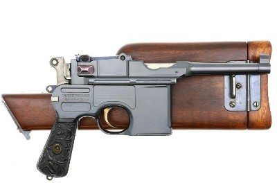 Mauser C96 Prewar Bolo Pistol, Floral Grips, Matching Stock, 40414, FB02418 - Image 4 of 24