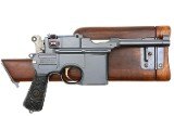 Mauser C96 Prewar Bolo Pistol, Floral Grips, Matching Stock, 40414, FB02418 - Image 4 of 24