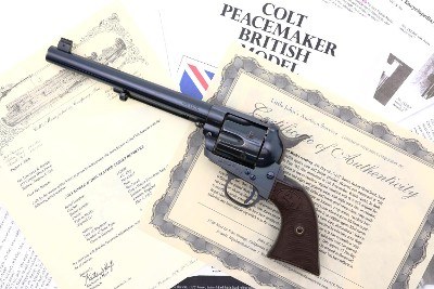 Colt SAA Flattop Target Revolver, .455 Eley, ANTIQUE, 162898, O-267 - Image 1 of 24