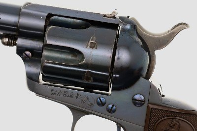 Colt SAA Flattop Target Revolver, .455 Eley, ANTIQUE, 162898, O-267 - Image 8 of 24