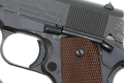 Remington Rand 1911 A1 Pistol, US military, made 1943, 985814, FB02238 - Image 3 of 11