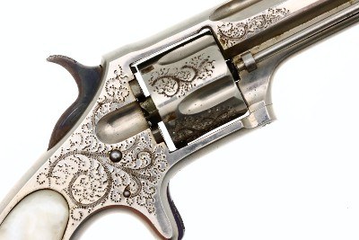 Remington Smoot 2nd Model Revolver, Factory Engraved, Antique, 1244, O-141 - Image 4 of 12