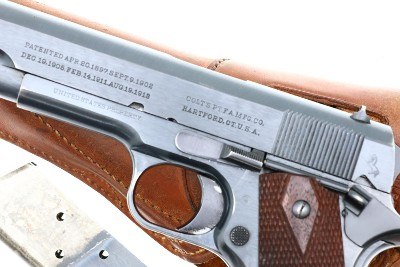 Colt 1911 US Military WWI .45 pistol, matching holster, 166413, FB01630 - Image 2 of 12