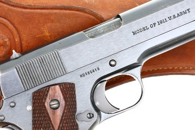 Colt 1911 US Military WWI .45 pistol, matching holster, 166413, FB01630 - Image 4 of 12
