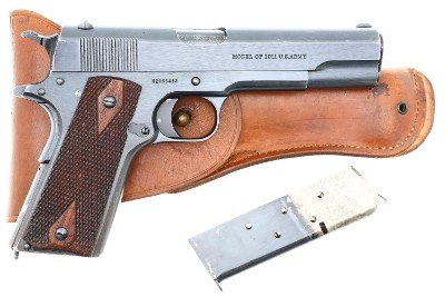 Colt 1911 US Military WWI .45 pistol, matching holster, 166413, FB01630 - Image 3 of 12