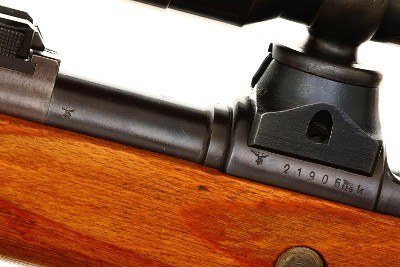 Mauser K98k Low Turret WWII Sniper Rifle, Matching Scope, 21906k, FB01749 - Image 20 of 25