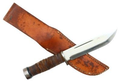 Cattaraugus 225 Q, US Military WWII Combat Fighting Knife, X-433 - Image 3 of 6