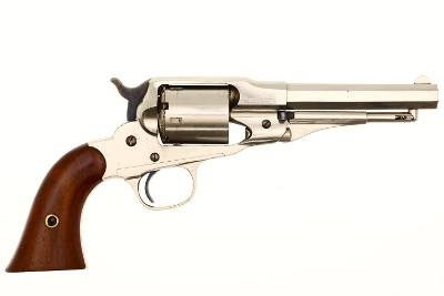 Remington New Model SA Nickeled Belt Revolver, ANTIQUE, 5261, O-186 - Image 2 of 11