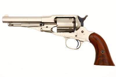 Remington New Model SA Nickeled Belt Revolver, ANTIQUE, 5261, O-186 - Image 1 of 11