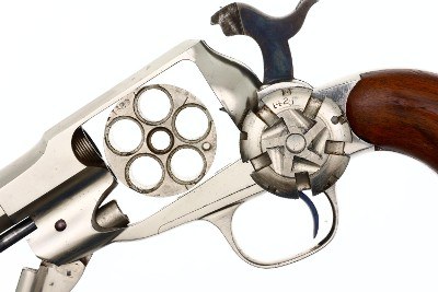Remington New Model SA Nickeled Belt Revolver, ANTIQUE, 5261, O-186 - Image 7 of 11