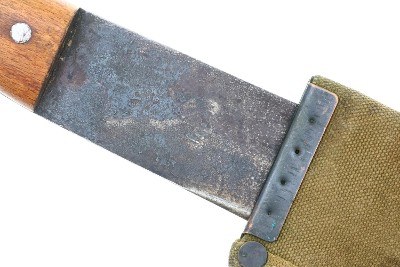 U.S. Legitimus Collins & Co. 1944 USN Machete with Scabbard, X-446 - Image 4 of 12