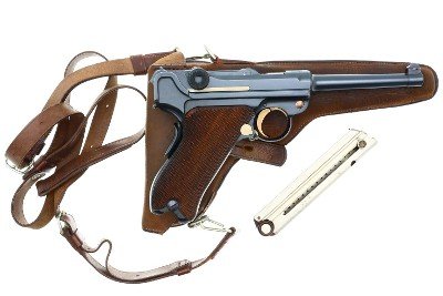 DWM 1906 Swiss Military Luger, Cross-in-Sunburst, Holster, 6919, FB02377 - Image 2 of 23