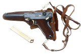 DWM 1906 Swiss Military Luger, Cross-in-Sunburst, Holster, 6919, FB02377 - Image 1 of 23