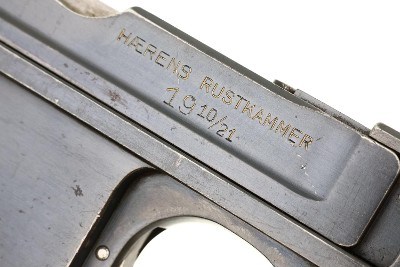 Danish Military Bergmann Haerens Rustkammer 1910/21, H.Rk. 1588, FB02530 - Image 15 of 21