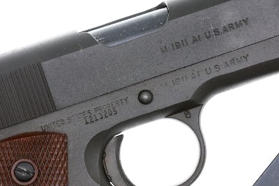 Ithaca 1911 A1 US Military Double Stamp Pistol, 1213205, FB02231 - Image 4 of 13
