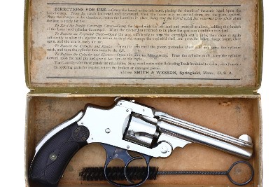 S&W 32 Departure Revolver, SN: 17, Nickel, Boxed, ANTIQUE, 17, FB01568 - Image 5 of 15