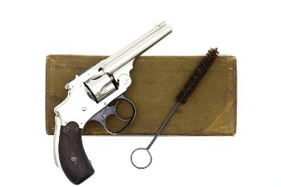 S&W 32 Departure Revolver, SN: 17, Nickel, Boxed, ANTIQUE, 17, FB01568 - Image 2 of 15