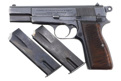 FN High Power Pistol, Late WWII German Military, WaA140, 84721a, FB01466 - Image 1 of 15