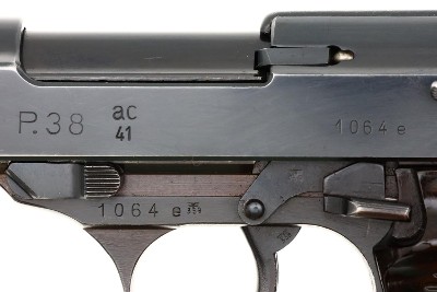 Walther P38 ac 41 All Matching German WWII Military Pistol, 1064e, FB01636 - Image 8 of 14
