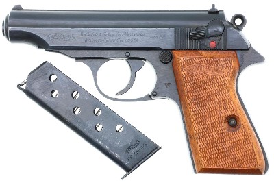Walther PP Late WWII German Police, Eagle F Beech Grips, 358676P, FB02414 - Image 2 of 10