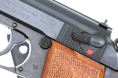 Walther PP Late WWII German Police, Eagle F Beech Grips, 358676P, FB02414 - Image 1 of 10
