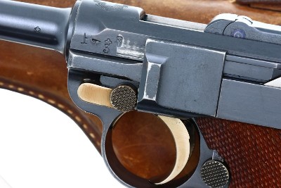 1900 DWM Swiss Military WIDE TRIGGER Luger, Holster, 4608, FB00325 - Image 3 of 19