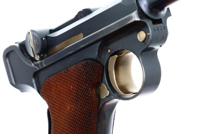 1900 DWM Swiss Military WIDE TRIGGER Luger, Holster, 4608, FB00325 - Image 6 of 19