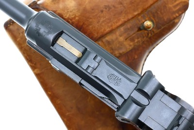 1900 DWM Swiss Military WIDE TRIGGER Luger, Holster, 4608, FB00325 - Image 7 of 19