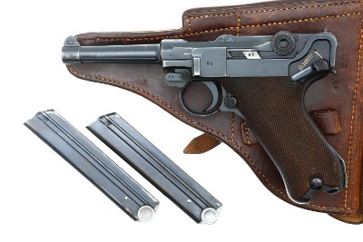 Mauser 1937 S/42 German Army WWII Luger Pistol Rig, 359k, FB01575 - Image 1 of 20