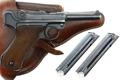 Mauser 1937 S/42 German Army WWII Luger Pistol Rig, 359k, FB01575 - Image 2 of 20