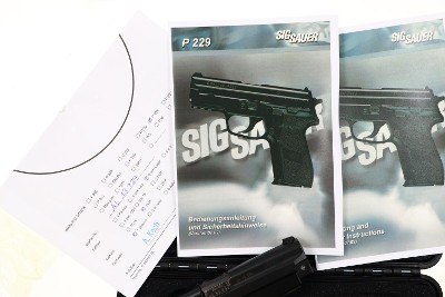 SIG Sauer P229, Geneva Police, Test Target, NIB, AL13724, FB00271 - Image 5 of 8