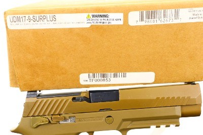 SIG M17 Original US Military Surplus Pistol SN: 853, TF000853, FB00685 - Image 10 of 10