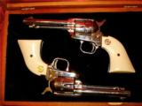 COLT-
A PAIR OF CONSECUTIVE NO. COLT .22/.22MAG. FRONTIER REVOLVERS - 1 of 5