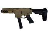 AR15 Pistol, AR9 pistol MA-9 9MM 4" ENHANCED SPORTING SERIES MINI GLOCK STYLE PISTOL / SBA3 / FDE - 3 of 4