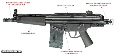 PTR PDWR Semi-Automatic Pistol 308 Winchester 8.5