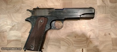 WWI issued Colt 1911 US Army Model of 1911, MFG 1918, WW I issued