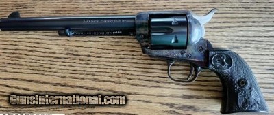 Colt SAA 44-40, 1880, original nickel finish, nice bore, come and see it. Colt letter included