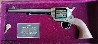 Colt SAA Peacemaker pair with matching Serial Number, 1873 to 1973 Peacemaker Special Edition