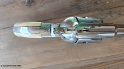 Antique Remington 1875, 44-40 WCF, Nickel, Very nice shootable bore for its age - Image 8 of 14