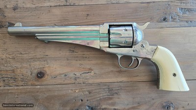 Antique Remington 1875, 44-40 WCF, Nickel, Very nice shootable bore for its age - Image 5 of 14