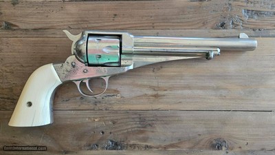 Antique Remington 1875, 44-40 WCF, Nickel, Very nice shootable bore for its age