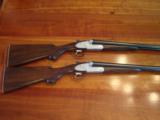 AYA #53 Matched pair consecutively numbered 12ga sxs shotguns, full length leather case - 2 of 15