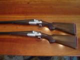 AYA #53 Matched pair consecutively numbered 12ga sxs shotguns, full length leather case - 1 of 15