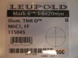  Leupold Mark 6, 1-6X20 34mm illum, TMR, 115045 NIB
- 2 of 4