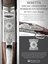 Beretta 687 EELLSOWF (Special Ops Warfare Foundation) 20 ga. O/U - 1 of 12