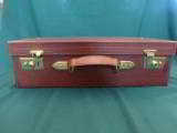 Bridle Oak & Leather Travel Case w/Leather & Canvas Overcase - 7 of 8